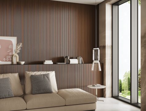 Boiserie VERTICAL Cannetè Noce scuro vista2